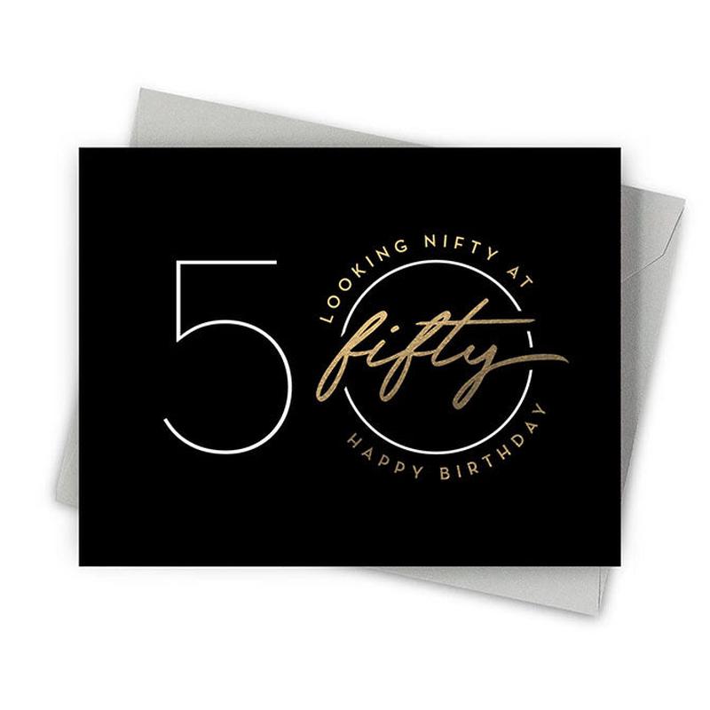 Nifty 50 Birthday Card