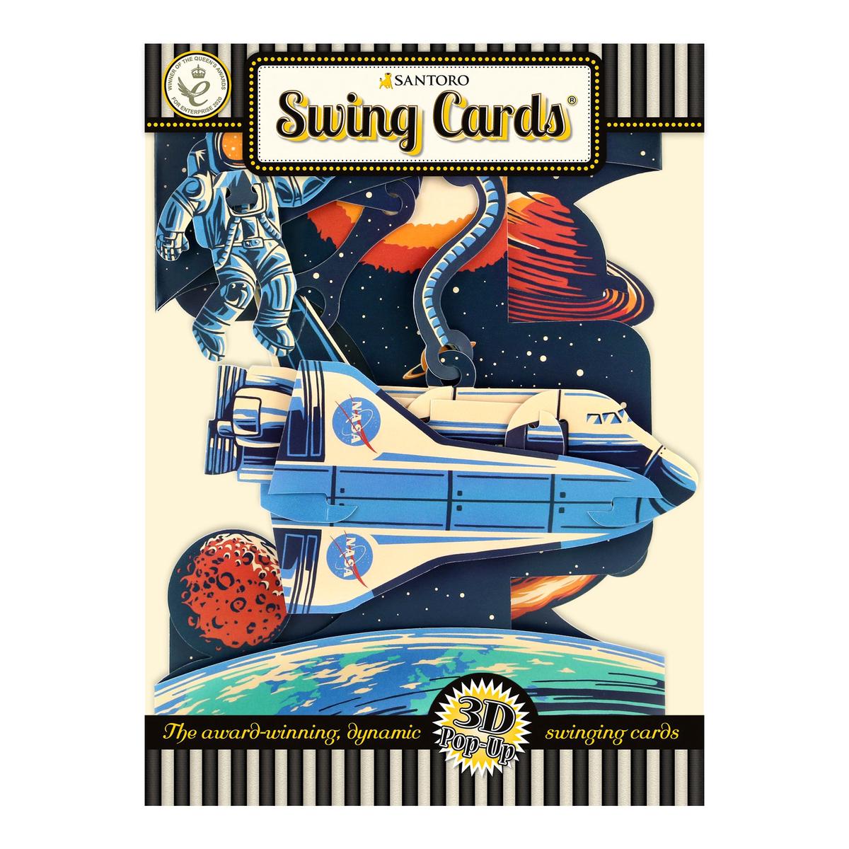 Santoro Swing Card: Space Shuttle