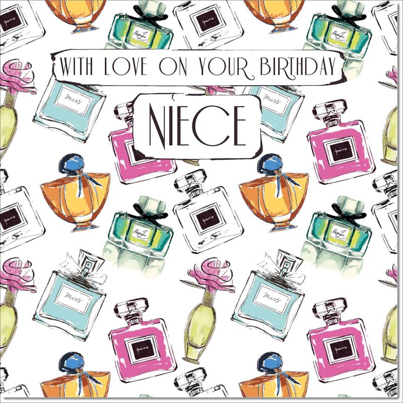 Niece Birthday Card Perfume