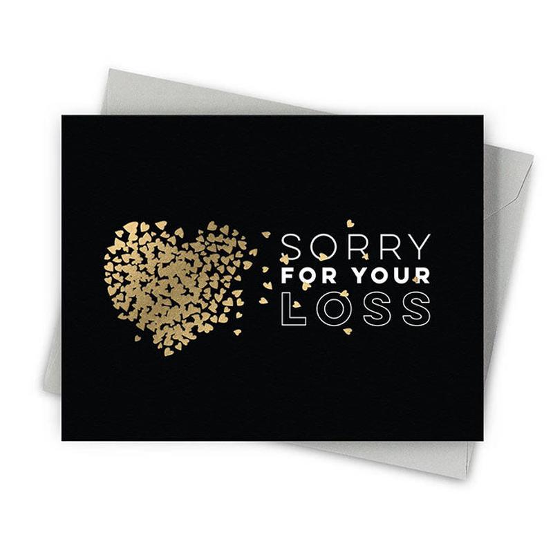 Scattered Hearts Sympathy Card