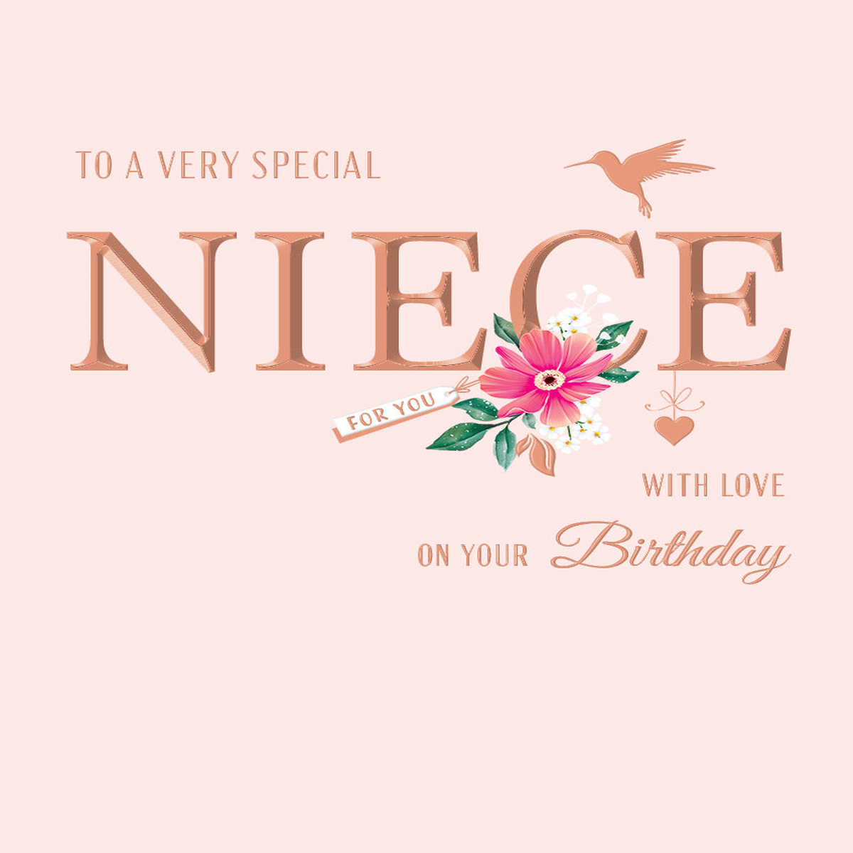 TIMELESS C50  - NIECE TRAD BIRTHDAY CARD *