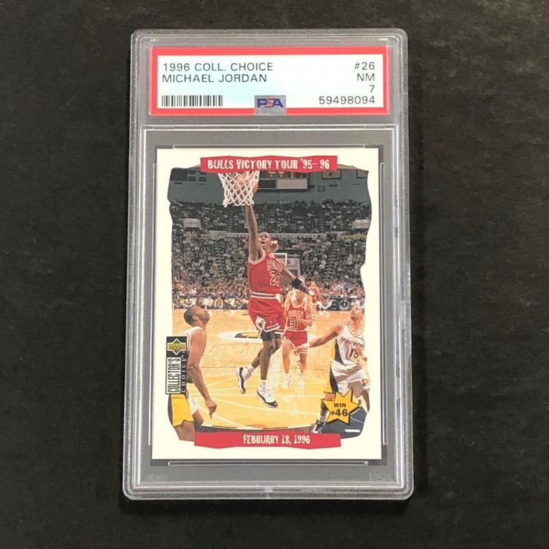 1996 Coll Choice #26 Michael Jordan PSA 7 NM Bulls