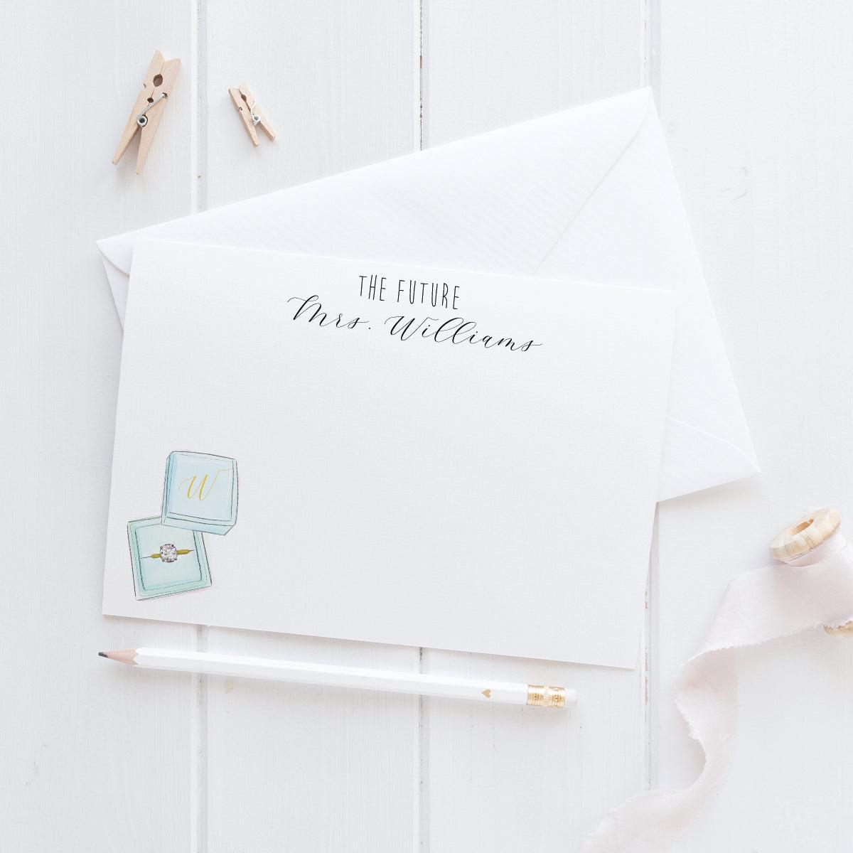 Personalized Engagement Stationery Set