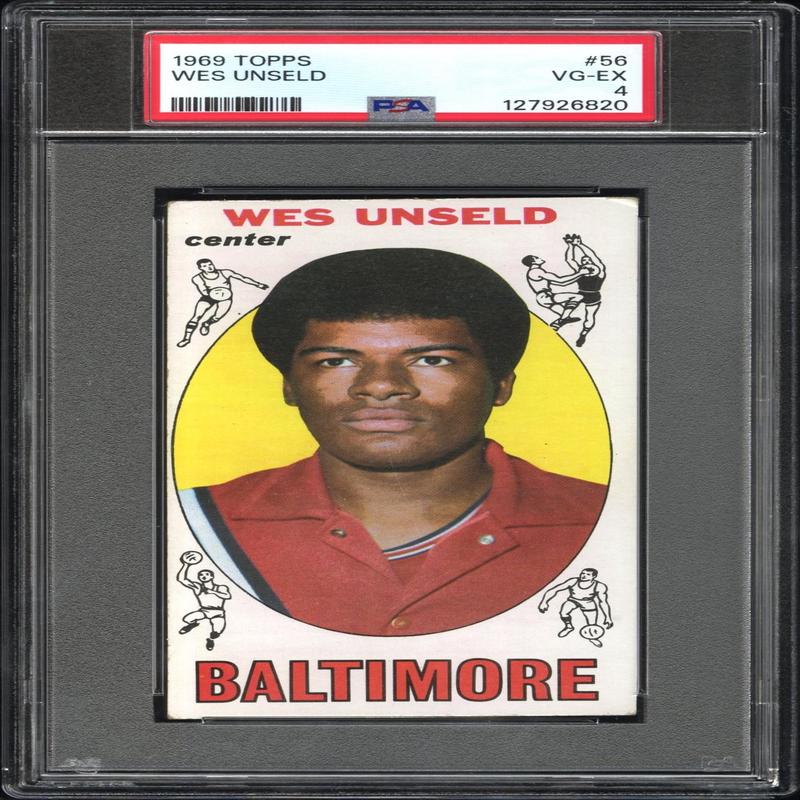 1969 Topps Wes Unseld #56 PSA 4