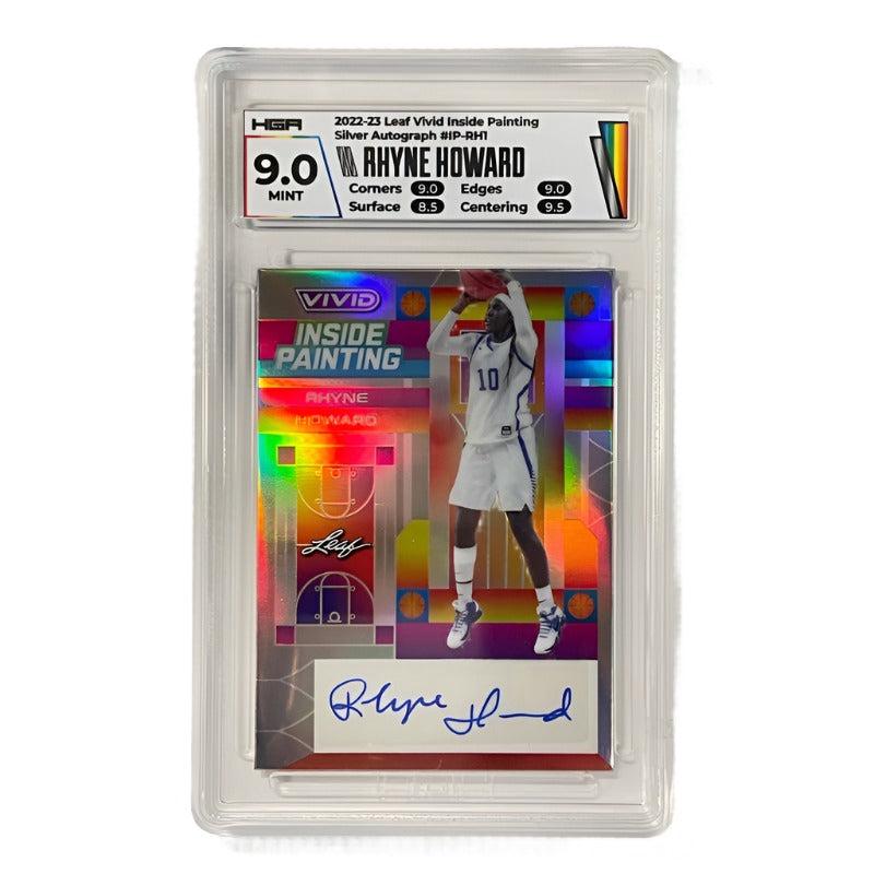 Rhyne Howard 2022-23 Leaf Vivid Inside Painting Silver Autograph #IP-RH1 HGA 9