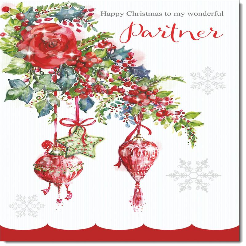 Partner Christmas Card Christmas Tree Decorations