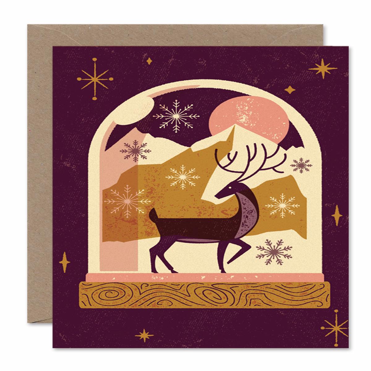 REINDEER SNOWGLOBE