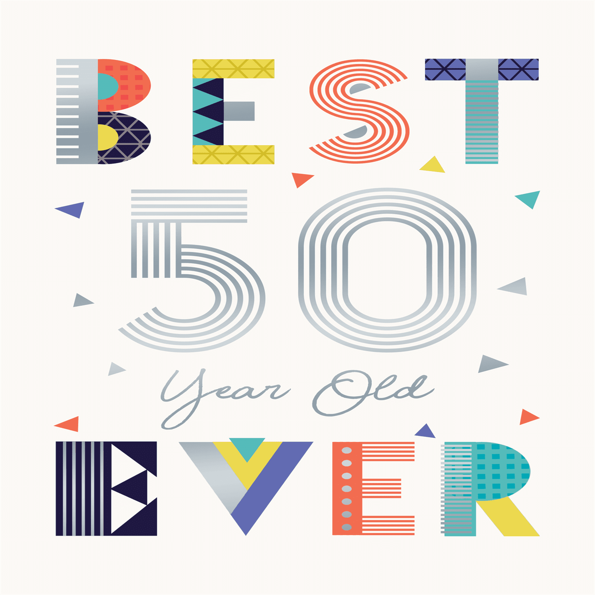 URBAN STYLE  AGE 50 MALE 50TH BIRTHDAY CARD